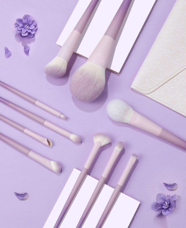 new arrival orchid 10pcs vegan makeup brush set