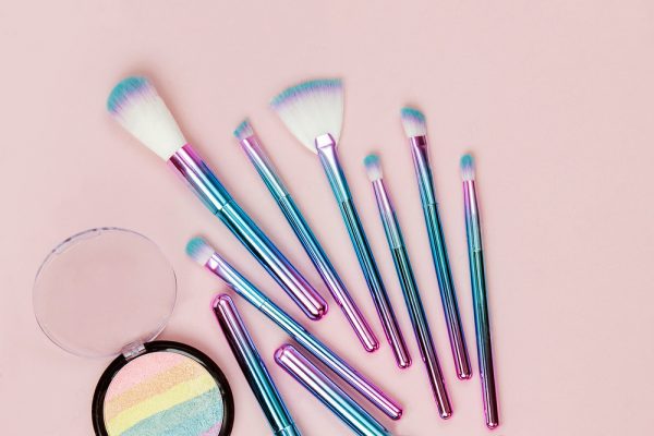 shiny 9pcs vegan makeup brush set